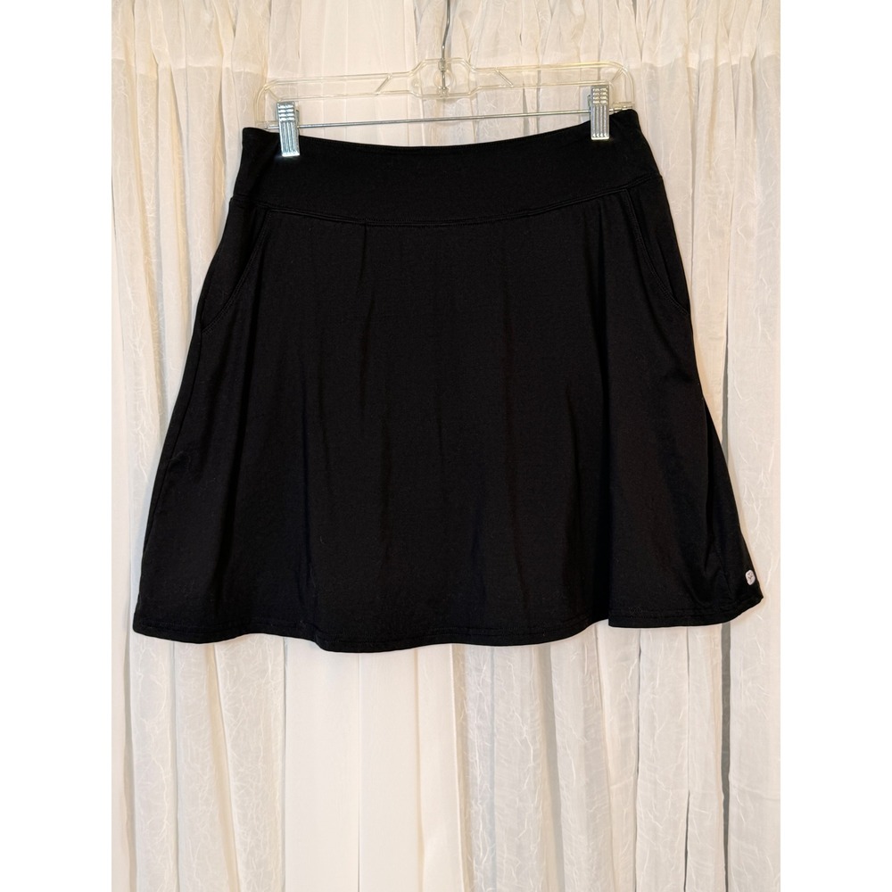 Soybu Black Active Skort Women Medium Pockets Athletic Golf Tennis Skirt